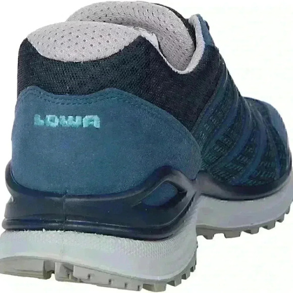 Lowa Maddox Steel/Blue womens athletically training trail shoe 12 D SAVE $150.00 - Picture 6 of 10